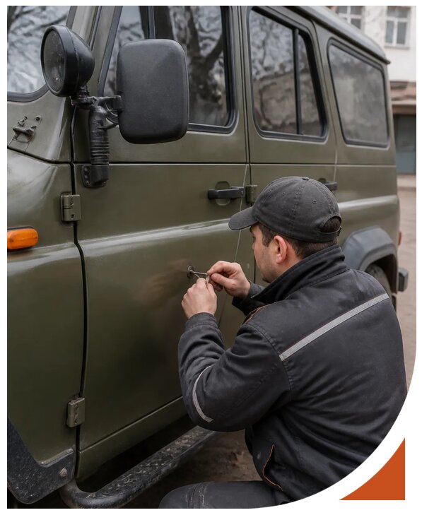 Профессиональное вскрытие автомобиля УАЗ без повреждений в Пензе